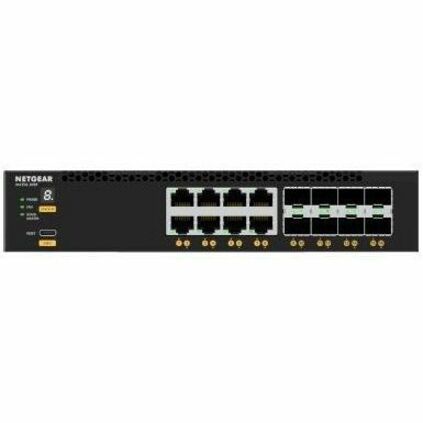 Netgear XSM4316-100NES AV Line M4350-8X8F Ethernet Switch, 10GBase-X, 10 Gigabit Ethernet, 8x 10 Gigabit Ethernet Expansion Slots, 8x 10 Gigabit Ethernet Network