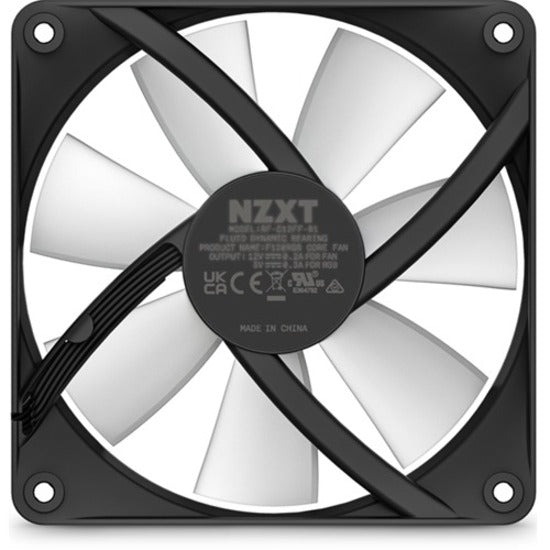 NZXT RF-C12SF-B1 F120 RGB Core Cooling Fan - Enhance Your Case Cooling with Vibrant RGB Lighting