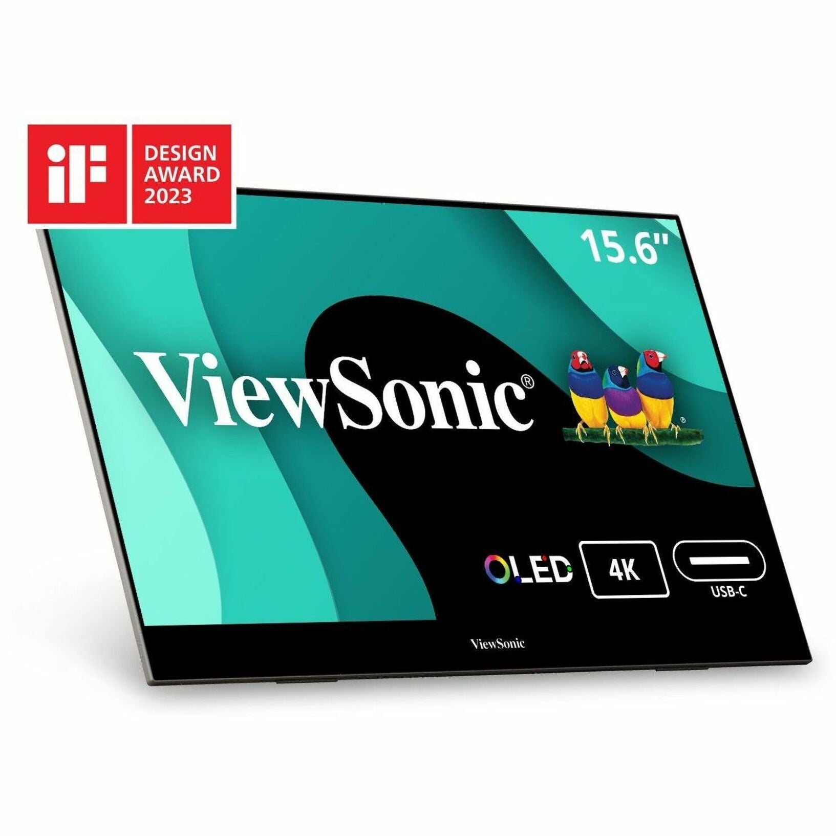 ViewSonic VX1655-4K-OLED 15.6 4K UHD OLED Monitor - 16:9 - Black