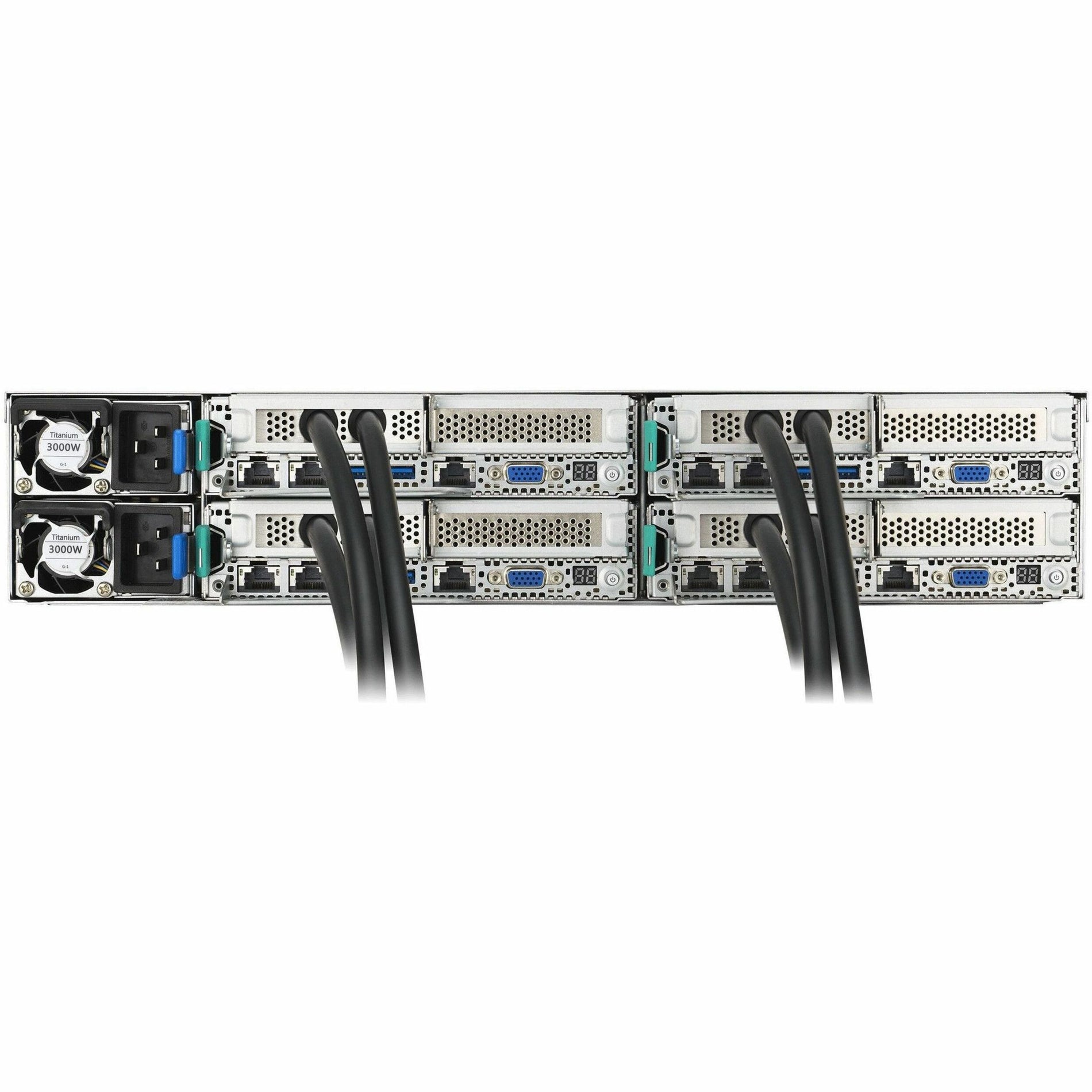 Asus RS720Q-E11-RS8U-3WSTEVHS Barebone System, Rack-mountable, 2U, 10 Gigabit Ethernet, 2x USB 3.0 Ports