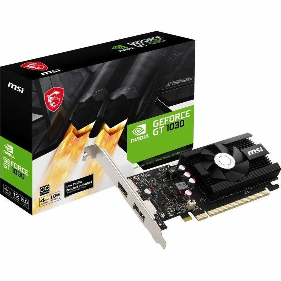 MSI G103044PC GeForce GT 1030 4GD4 LP OC Näytönohjain 4GB DDR4