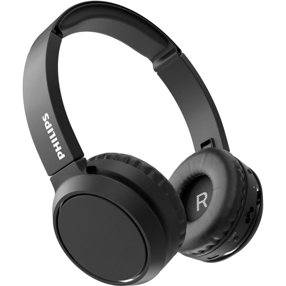 Philips TAH4205BK/00 On-Ear Wireless Headphones, Fold-Flat, Noise Reduction, Lightweight, Black