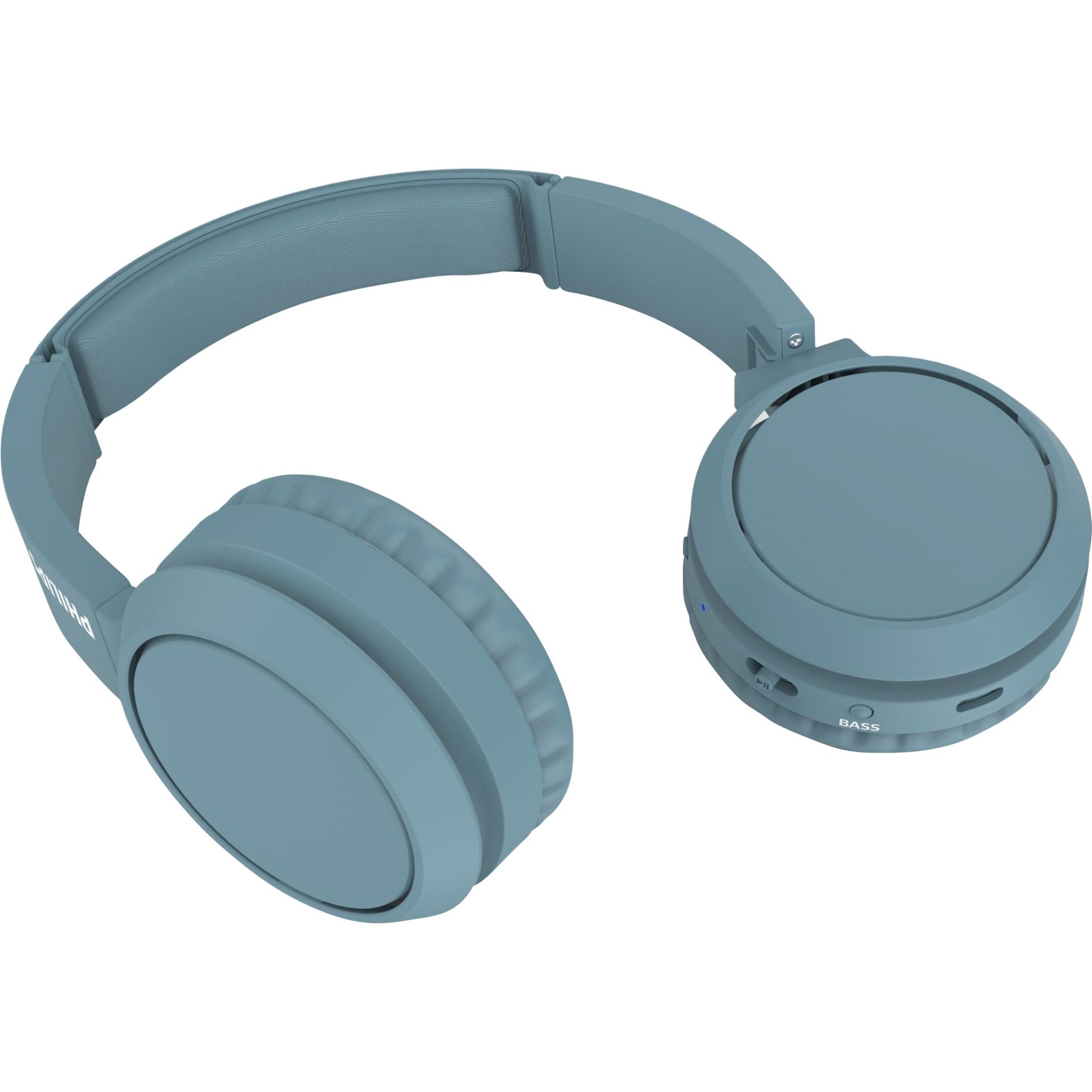 Philips TAH4205BL/00 On-Ear Wireless Headphones, Lightweight, Bass Boost, Foldable, Blue