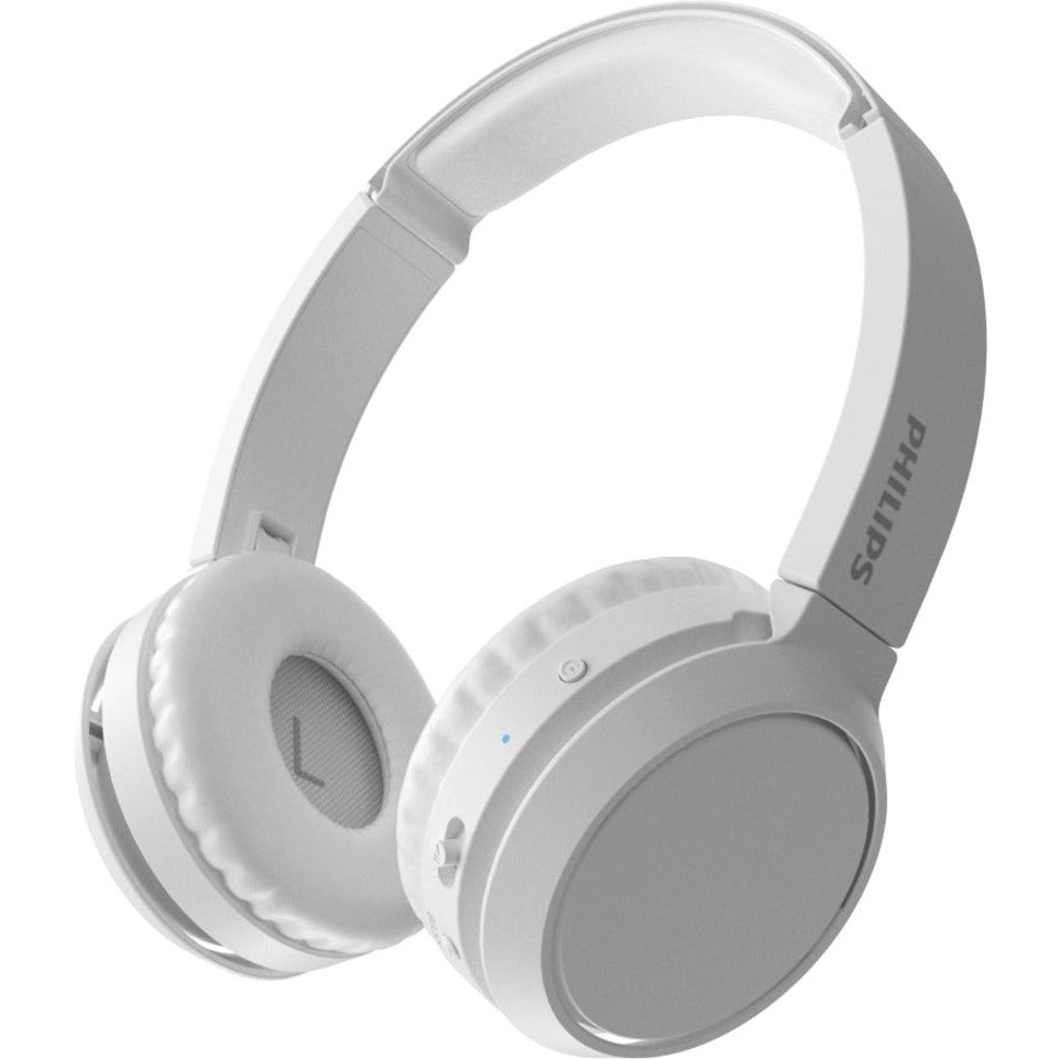 Philips TAH4205WT/00 On-Ear Wireless Headphones, Lightweight, Bass Boost, Foldable, White