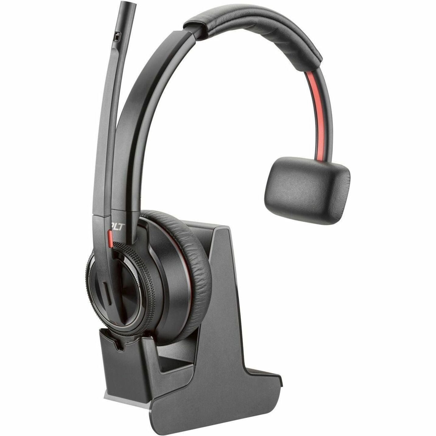 Poly Savi 8210 UC DECT 1920-1930 MHz USB-A Headset, Wireless On-ear Over-the-head Mono Headset with Noise Cancelling Microphone