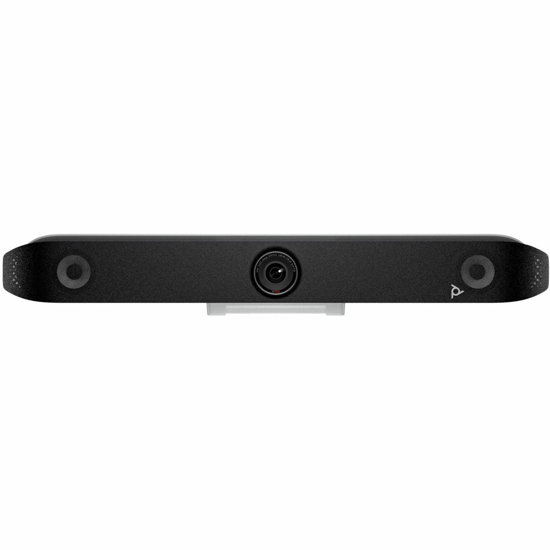 Poly Studio X52 All-In-One Video Bar with TC10 Controller Kit, 4K UHD, 60 fps, Video Conferencing, Meeting Room