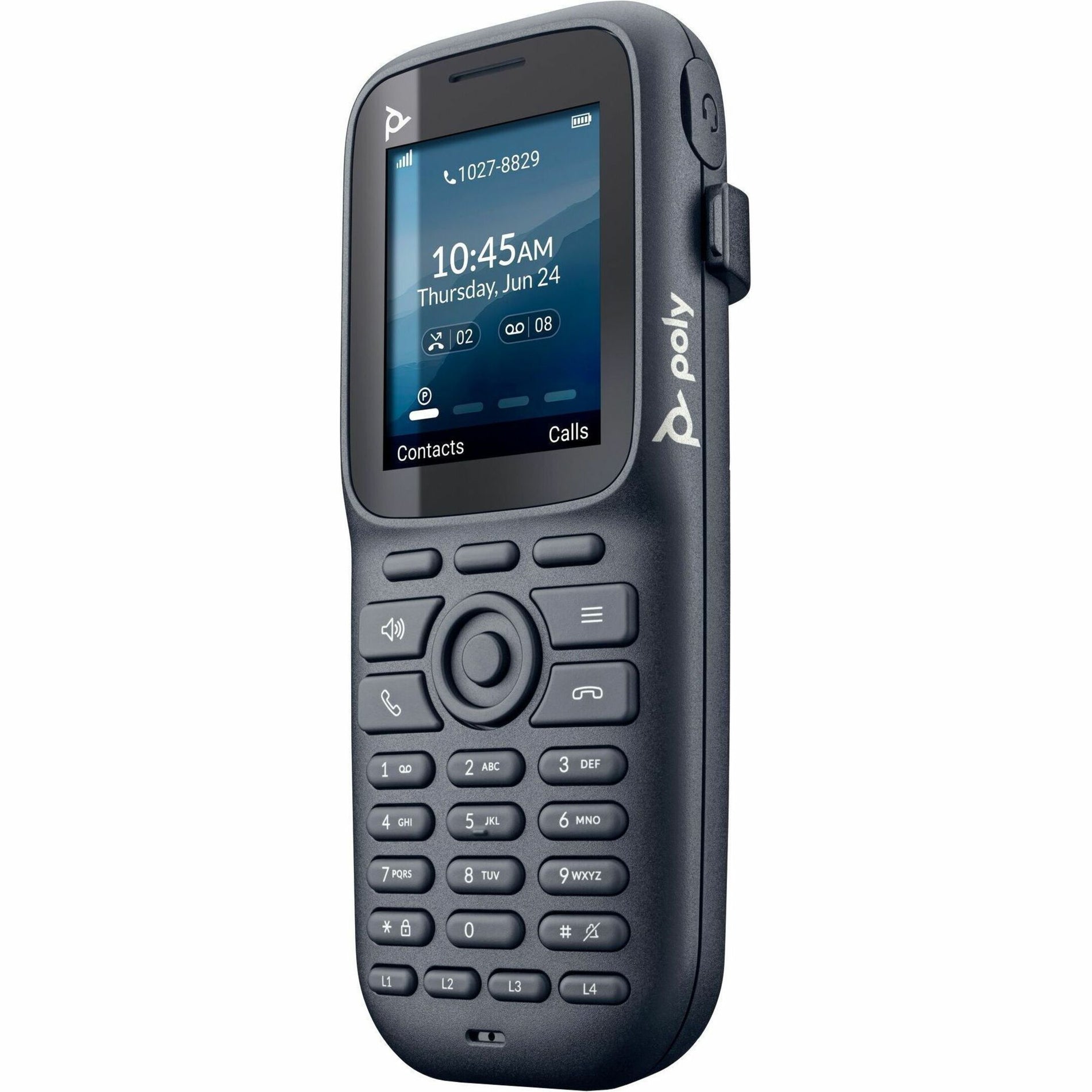 Poly Rove 20 DECT Phone Handset, Energy Star, 2" TFT LCD Screen, Push-to-talk, Speakerphone