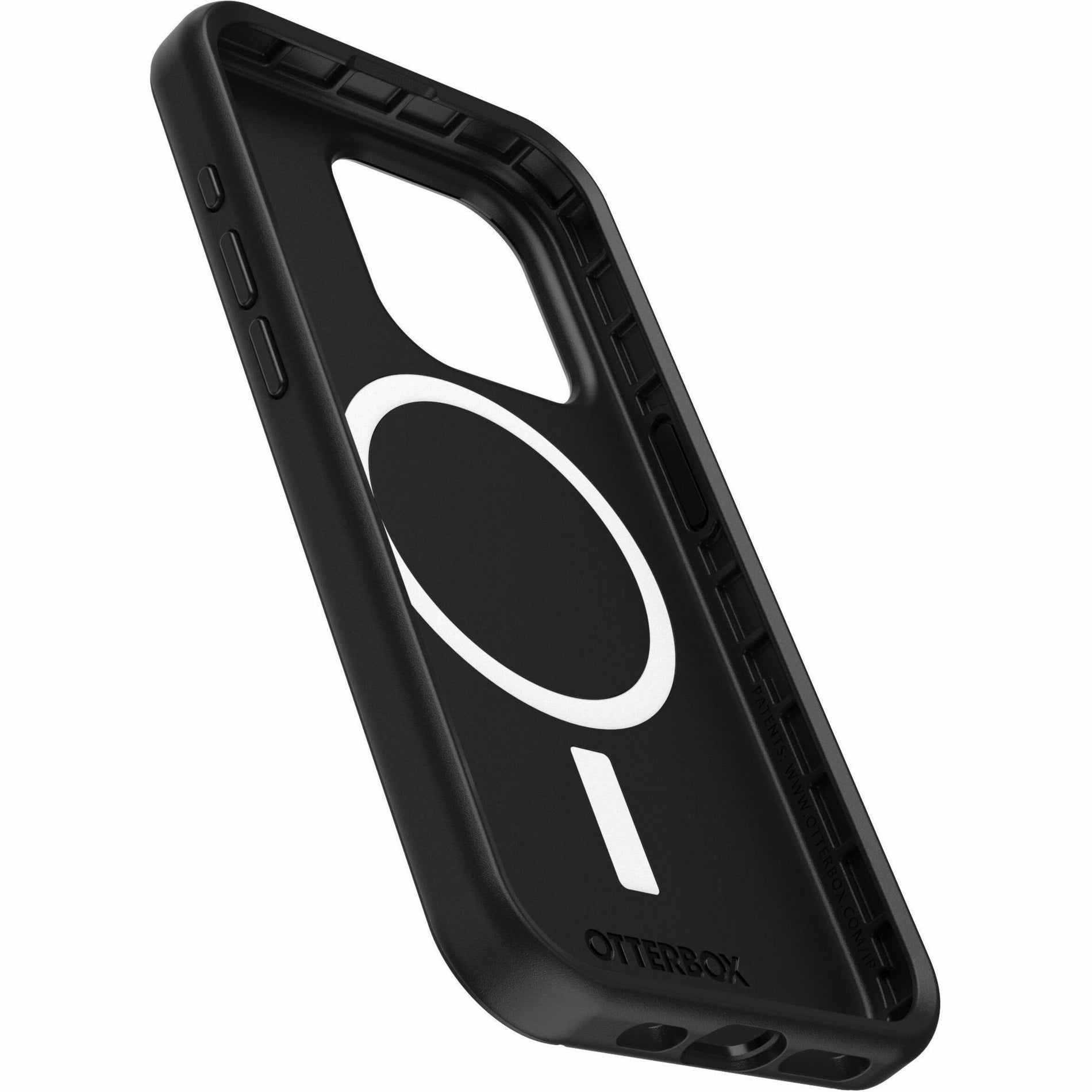 OtterBox 77-94123 iPhone 15 Pro Symmetry Series Antimicrobial Case For Magsafe, Shock Absorbing, Drop Resistant, Black