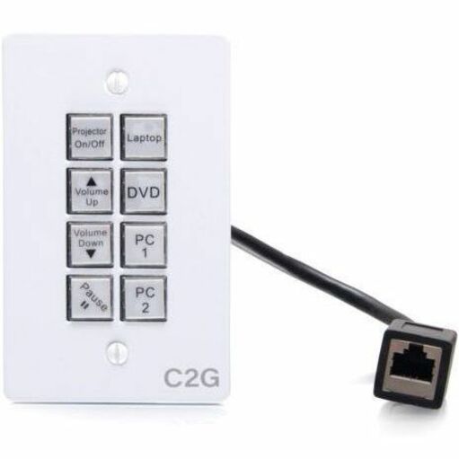 C2G C2G50348 AV Controller, A/V Control Panel for Conference Room, Classroom