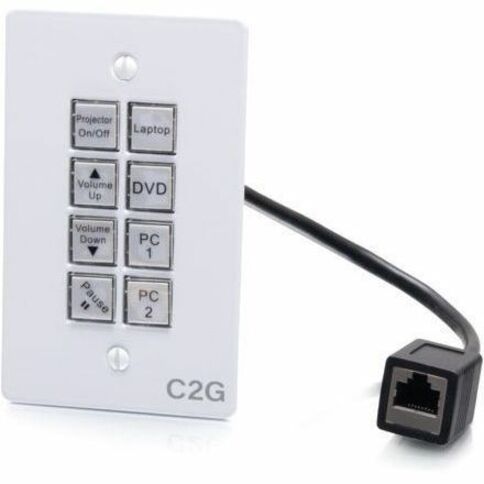 C2G C2G50348 AV Controller, A/V Control Panel for Conference Room, Classroom