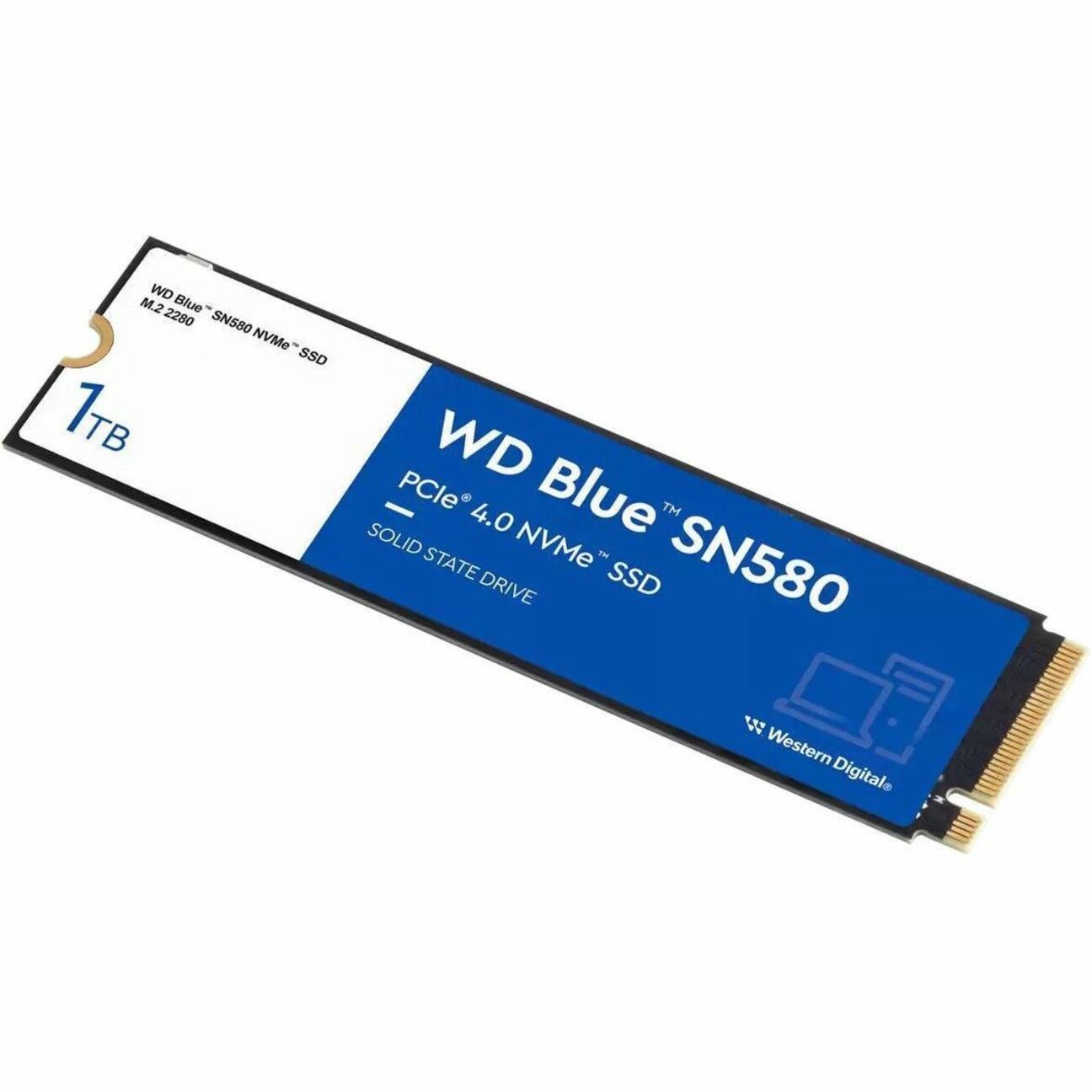 WD WDS100T3B0E Blue SN580 NVMe SSD, 1 TB, 5 Year Limited Warranty, Notebook Compatible