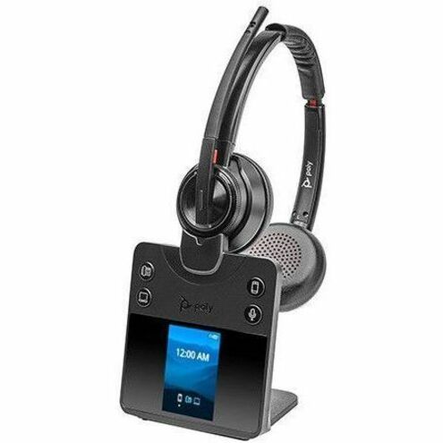 Plantronics 2-221103-201 Savi 8400 Office 8420 Headset, Binaural On-ear Wireless Bluetooth/DECT 6.0 Headset with Noise Cancelling Microphone, Microsoft Teams Certification