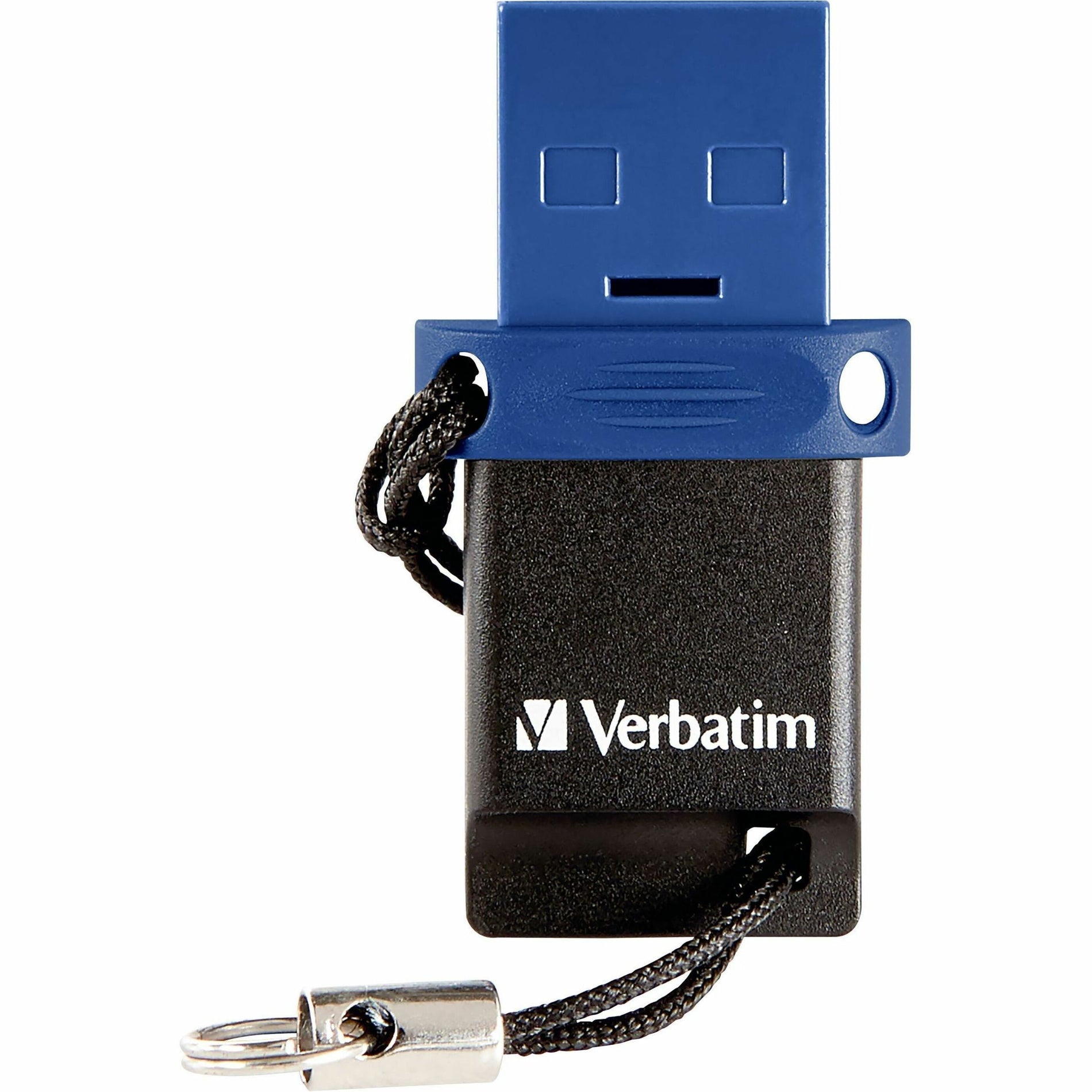 Verbatim 71275 Store 'n' Go Dual 128GB USB Flash Drive, Blue