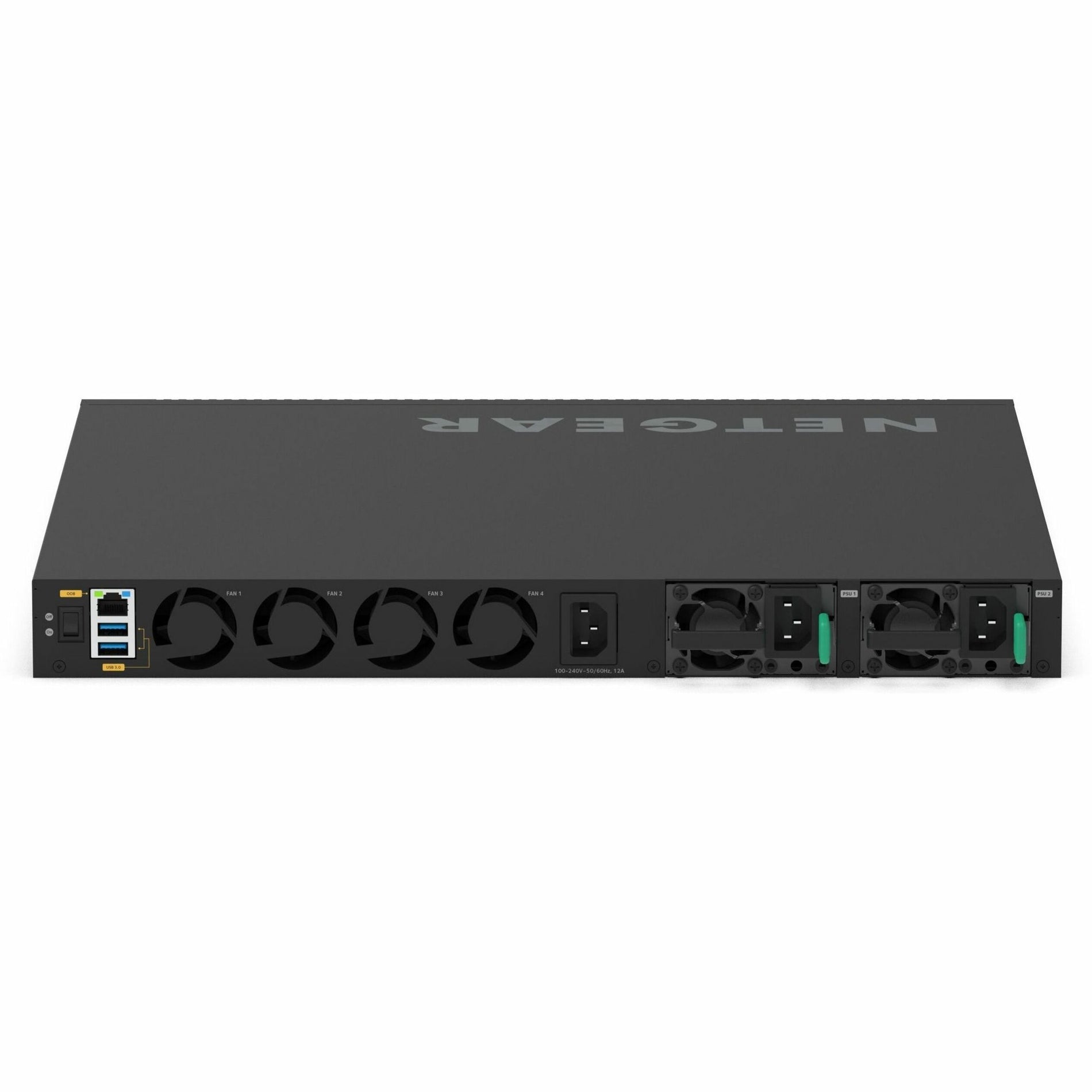Netgear MSM4352-TAANES AV Line M4350-44M4X4V Ethernet Switch, 48 Ports, 25GBase-X, 10GBase-X, 2.5GBase-T, PoE++ Support