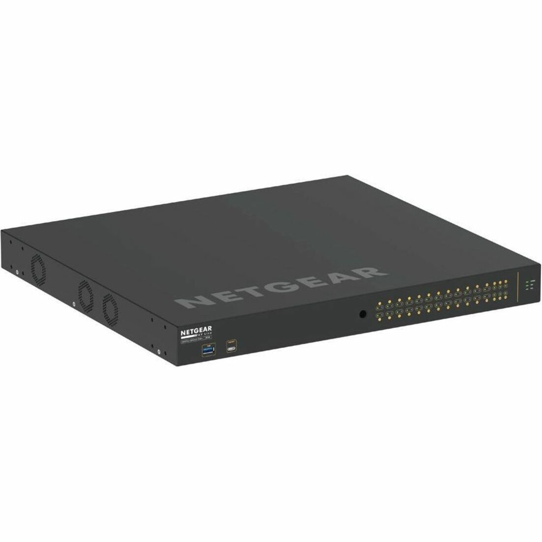 Netgear GSM4230PX-TAANAS AV Line M4250-26G4XF-PoE+ Managed Switch, 24x1G PoE+ 480W 2x1G and 4xSFP+ Ethernet Switch
