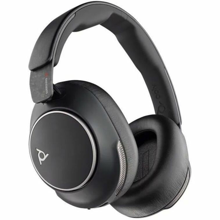 Poly 8G7T9AA Voyager Surround 80 UC Headset, Wireless Bluetooth Stereo Headset with Noise Cancelling and Rechargeable Battery