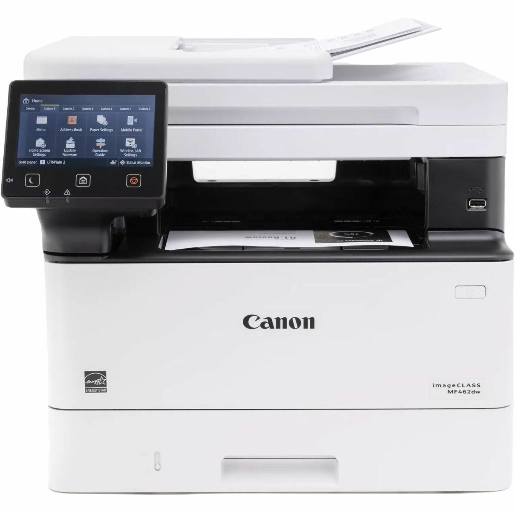 Canon 5951C015 imageCLASS MF462dw All-in-One Wireless Duplex Laser Printer, Monochrome, 37 ppm, 1200 x 1200 dpi