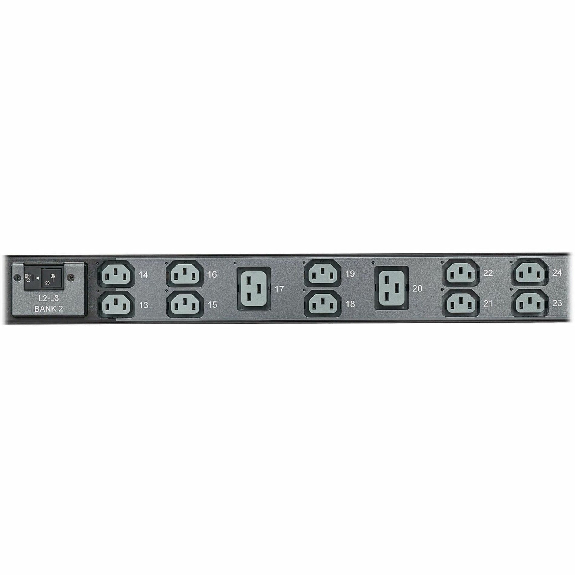 Tripp Lite PDU3EVSR1L2130 36-Outlets PDU, Managed, Switched, 8600W Power Rating, Three Phase, Remote Outlet Switching