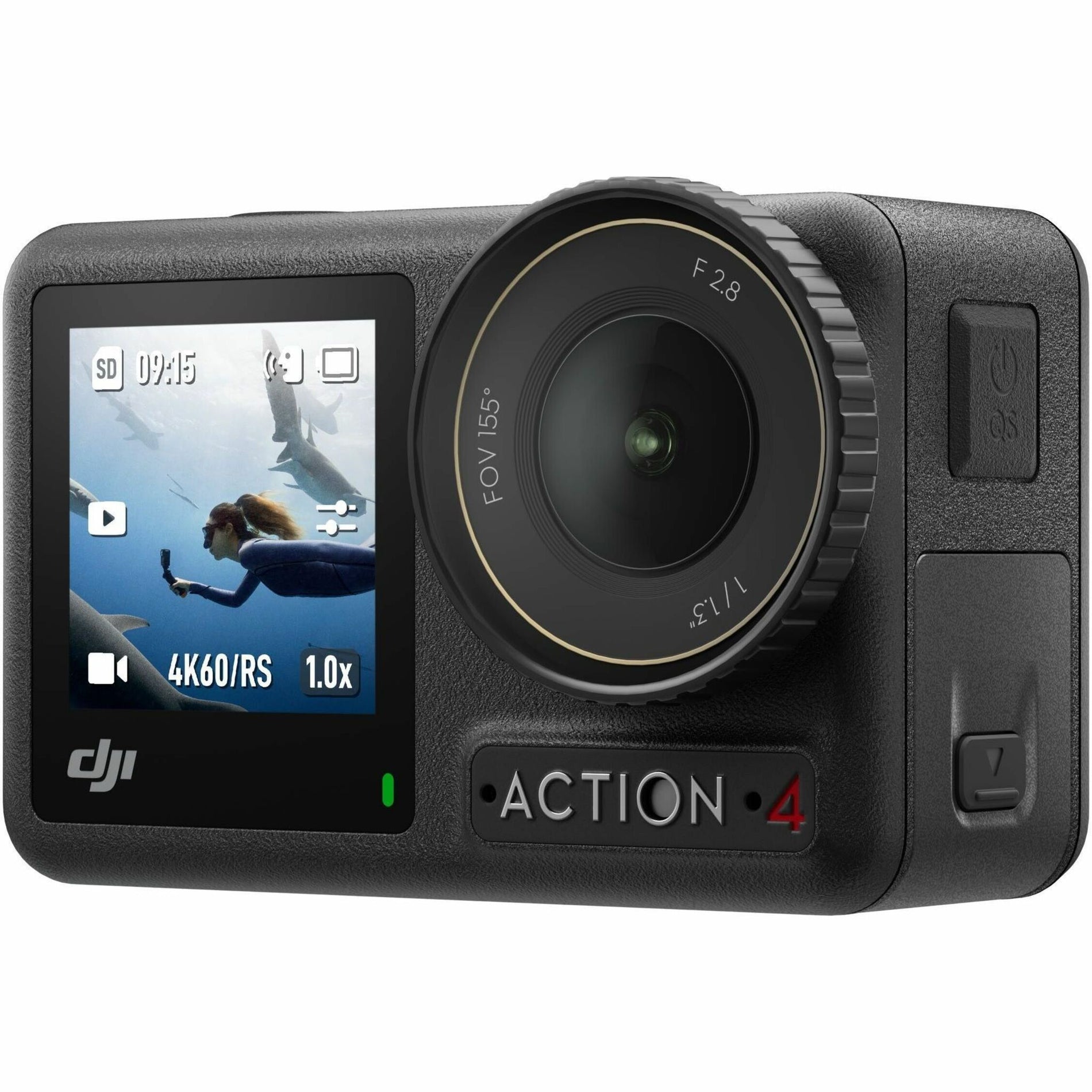 DJI CP.OS.00000269.01 Osmo Action 4 Digital Camcorder, Touchscreen, 1/3" CMOS, Black