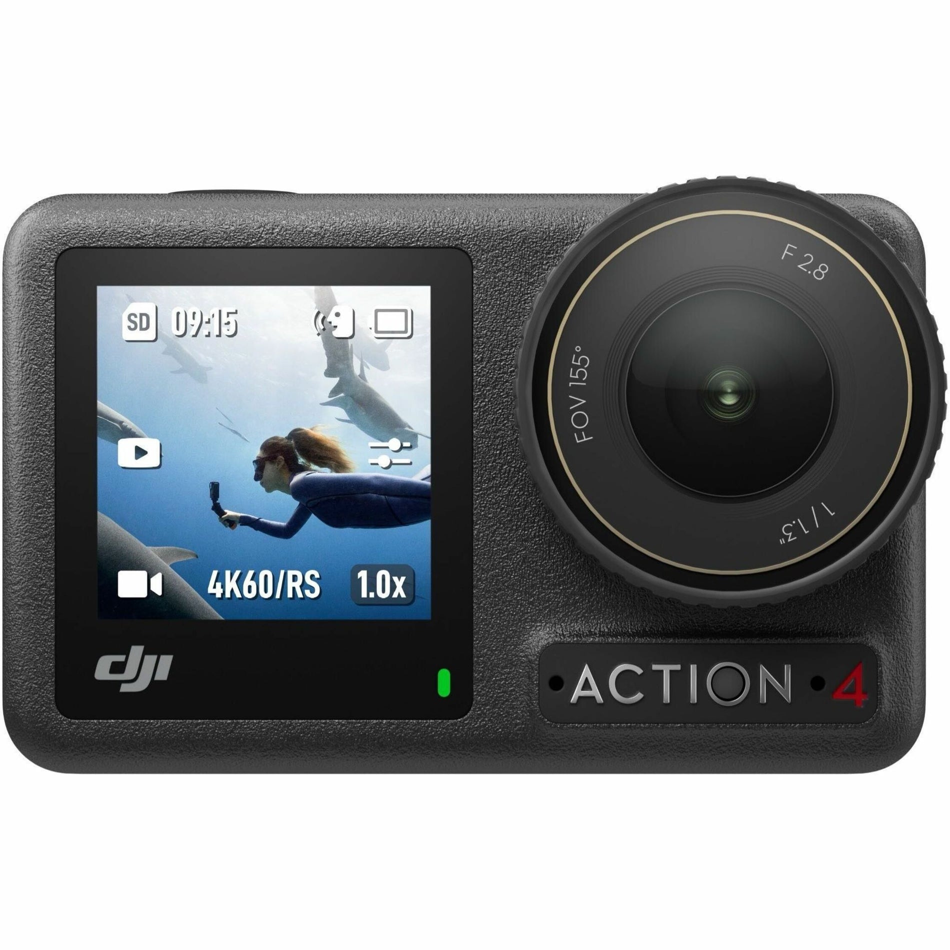 DJI CP.OS.00000269.01 Osmo Action 4 Digital Camcorder, Touchscreen, 1/3" CMOS, Black