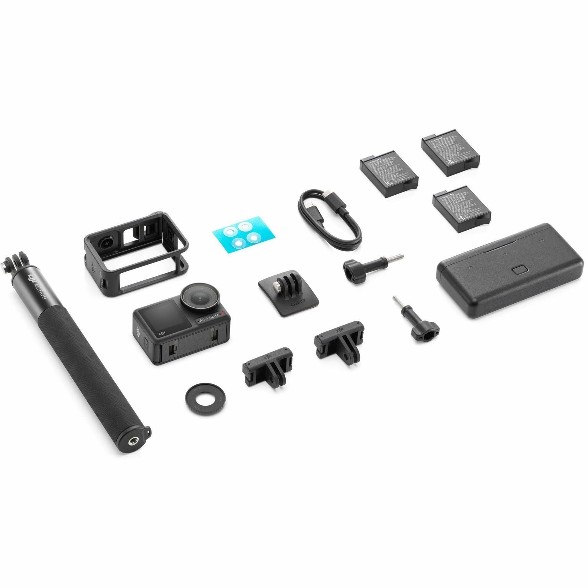 DJI CP.OS.00000270.01 Osmo Action 4 Adventure Combo, Digital Camcorder with Touchscreen