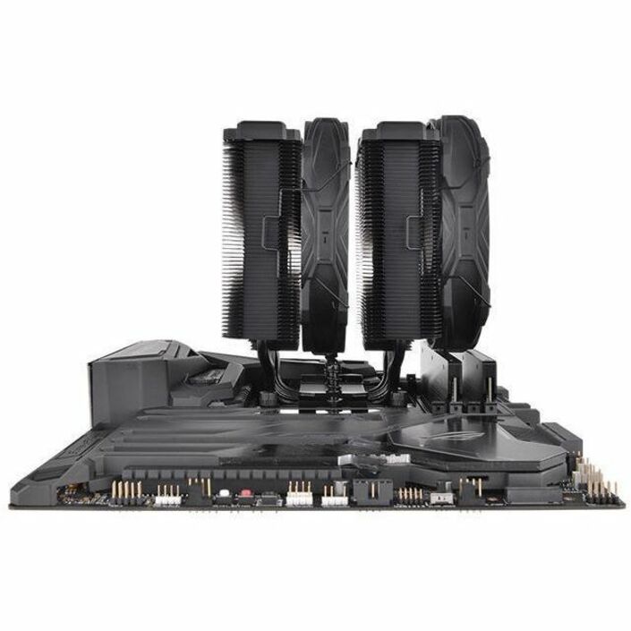 Thermaltake CL-P117-CA14BL-A TOUGHAIR 710 Black CPU Cooler, 3 Year Warranty, Dual Fans, High Airflow, Low Noise