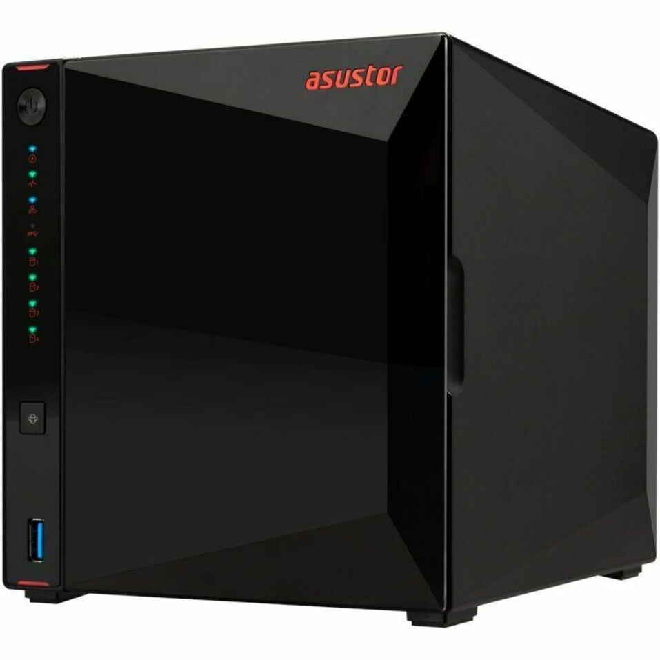 ASUSTOR AS5404T Nimbustor 4 Gen2 SAN/NAS Storage System, Quad-core, 4GB RAM, 4-Bay, 2.5Gb Ethernet