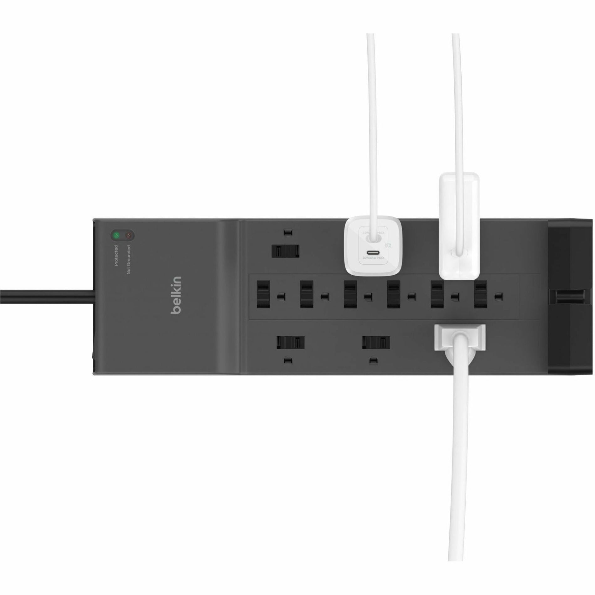 Belkin SRA009P12TT8 Connect 12-Outlet Home/Office Surge Protector with 8-Foot Cord Protect Your Devices and Enjoy Peace of Mind 