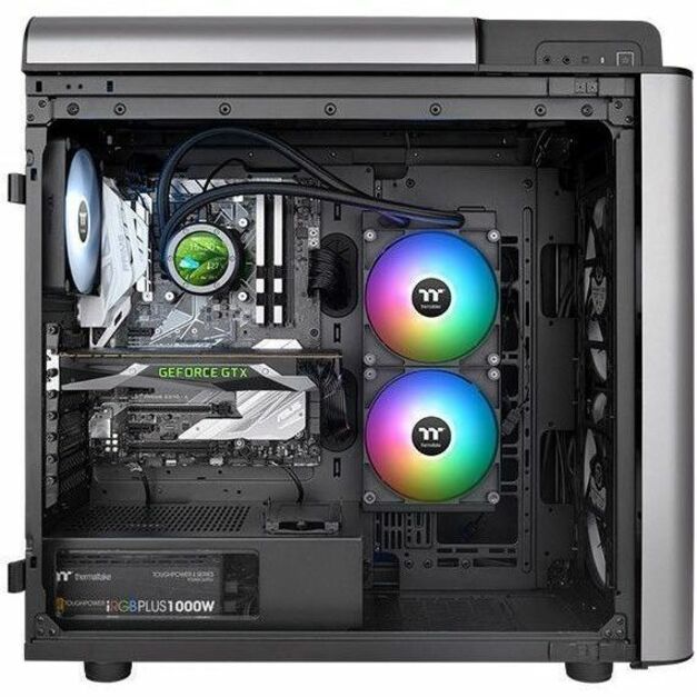 Thermaltake CL-W385-PL14SW-A TH280 V2 Ultra ARGB Sync All-In-One Liquid Cooler, Dual Fan, High Airflow, Low Noise
