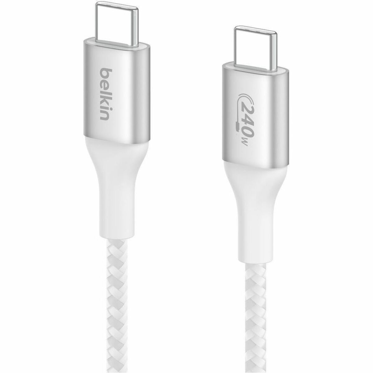 Belkin CAB015BT2MWH BoostCharge USB-C to USB-C Cable 240W, Fast Charging, Durable, 6.56 ft