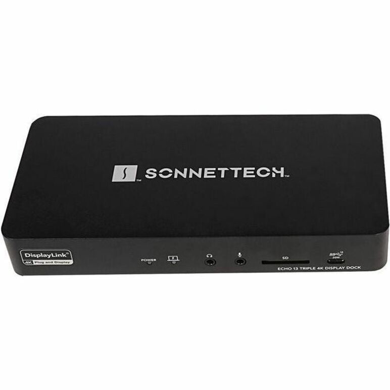Sonnet ECHO-DK3M-TB Echo 13 Triple 4K Display Dock, USB-C Docking Station with 3 HDMI Ports, 3 DisplayPorts, and 5 USB Ports