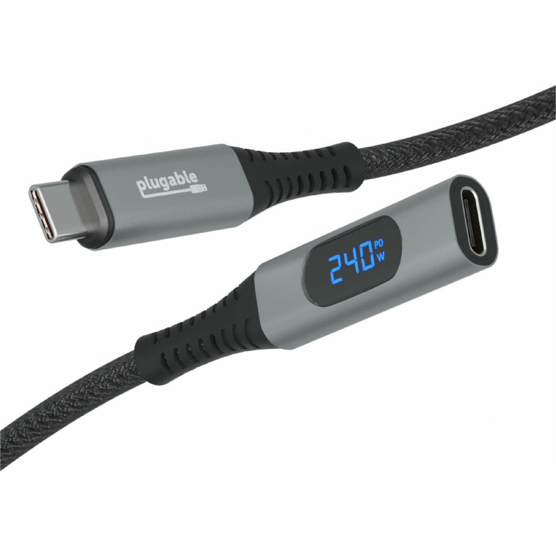 Plugable USBC-METER3-1MF USB-C Extension Cable, 3.28 ft, 10 Gbit/s Data Transfer Rate