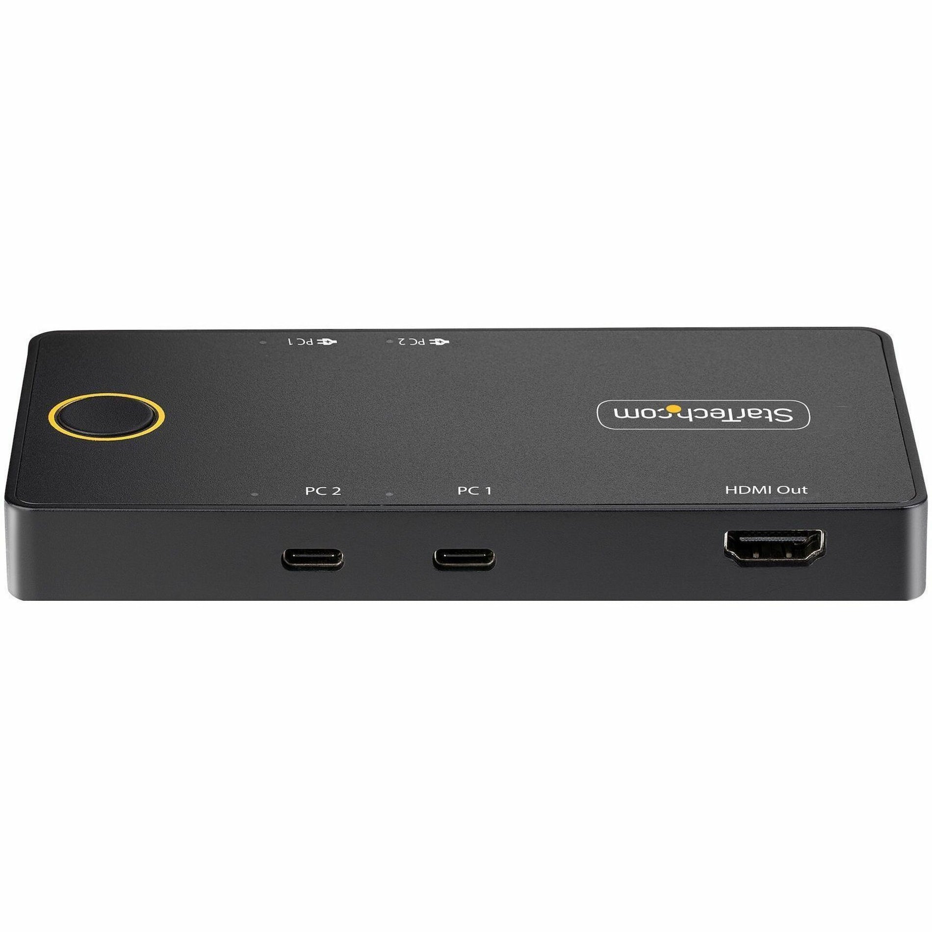 StarTech.com C2-H46-UC2-PD-KVM KVM Switchbox, 4K Video, 2-Year Warranty, USB, HDMI, 6 USB Ports, 1 HDMI Port