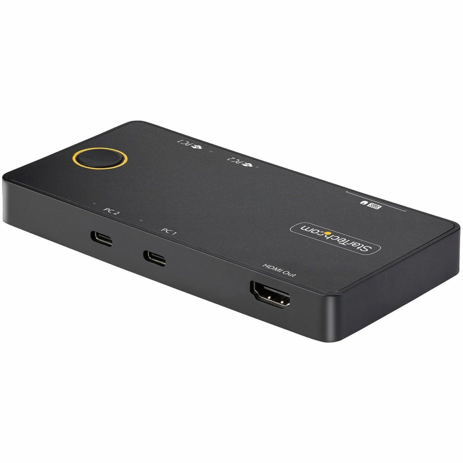 StarTech.com C2-H46-UC2-PD-KVM KVM Switchbox, 4K Video, 2-Year Warranty, USB, HDMI, 6 USB Ports, 1 HDMI Port