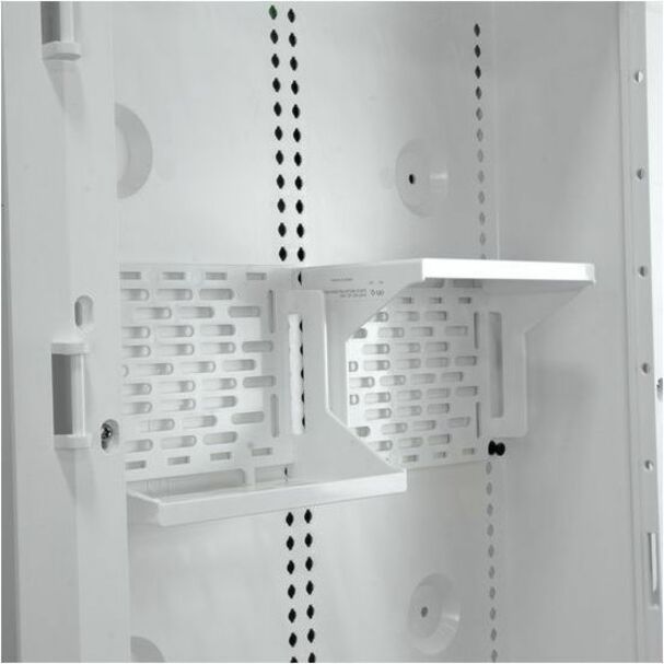 On-Q AC1060 Shelf Mounting Bracket for Modem, Router, Enclosure - White, Flexible, Sturdy, 10 lb Maximum Load Capacity