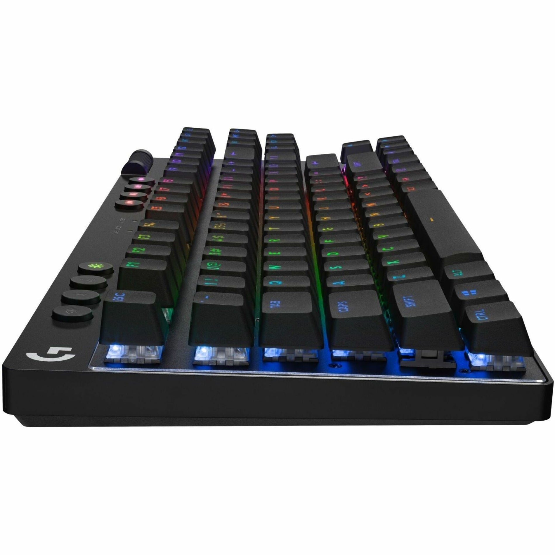 Logitech G 920-012118 PRO X TKL Gaming Keyboard, Rechargeable, RGB LED Backlight, Wireless Bluetooth, Volume Control Knob