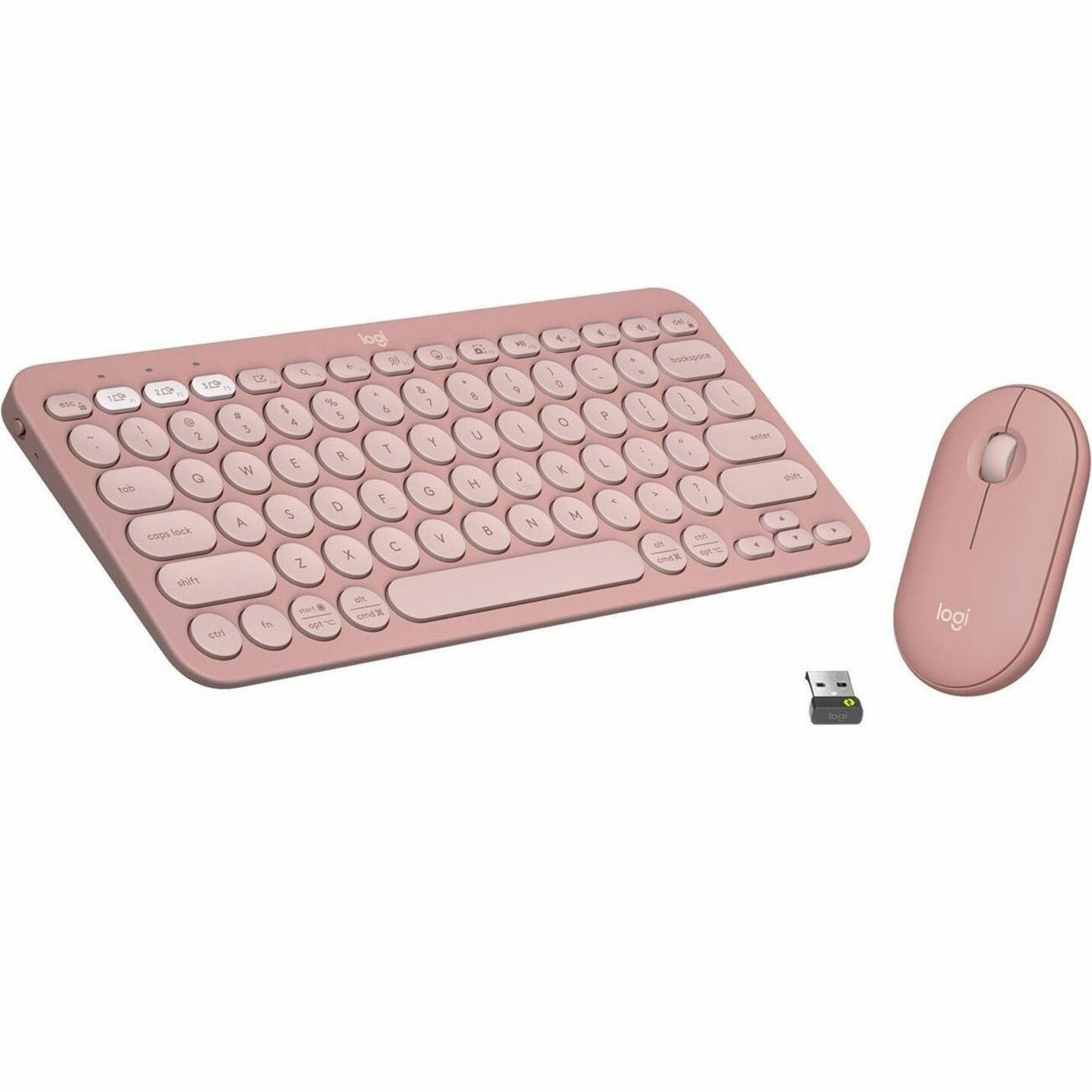 Logitech 920-012199 Pebble 2 Combo Wireless Keyboard and Mouse, Quiet Keys, Low-profile Keys, Slim
