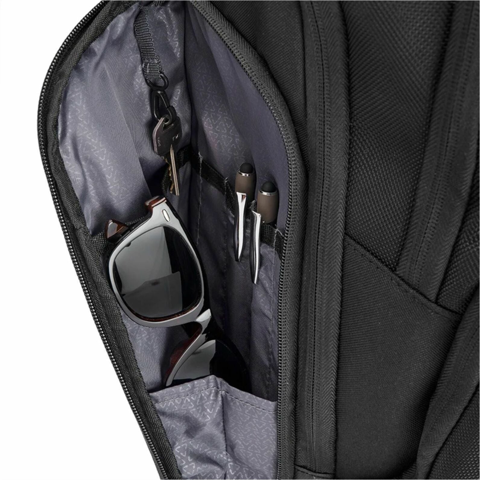 CODi FER706-4 Ferretti Pro Sport Pack 15.6" Laptop Backpack, Black, Zipper, Adjustable Strap, Laptop and Tablet Compartment