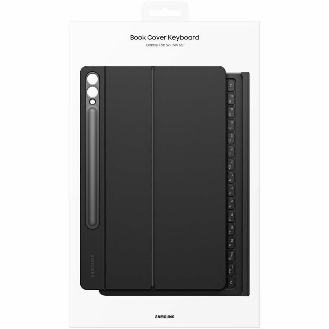 Samsung EF-DX815UBEGUJ Galaxy Tab S9+ Book Cover Keyboard, Black