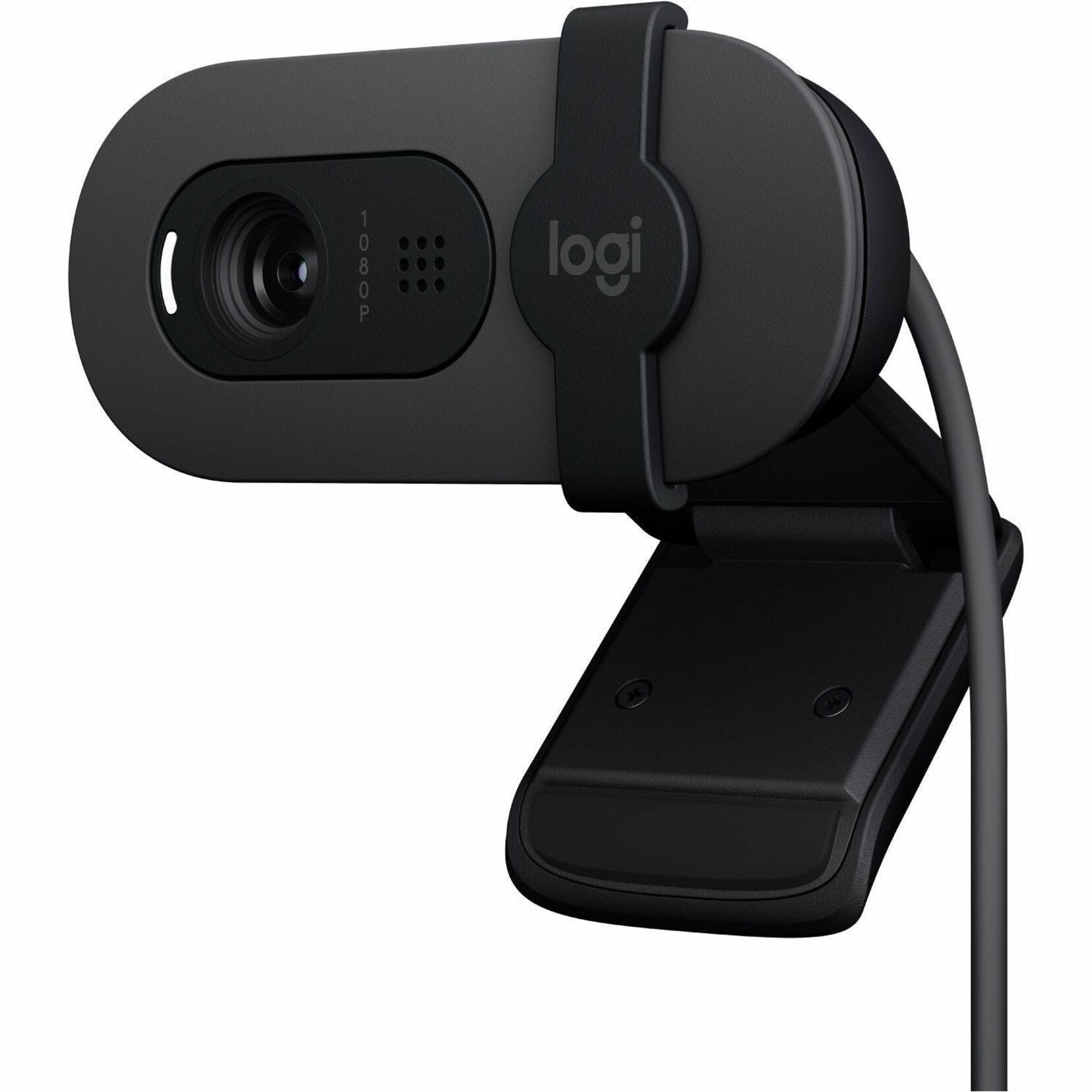 Logitech 960-001580 BRIO 100 Webcam, 2 Megapixel, 30 fps, Graphite, USB Type A