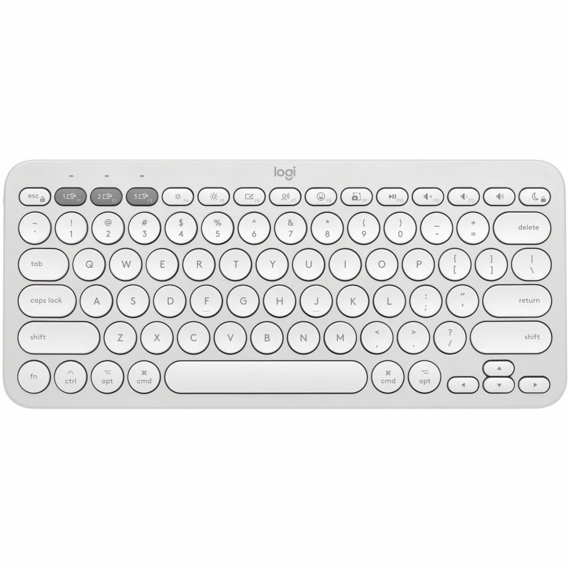 Logitech 920-012201 Pebble 2 Combo for Mac Wireless Keyboard and Mouse, Tonal White, Bluetooth, Slim, Quiet Keys