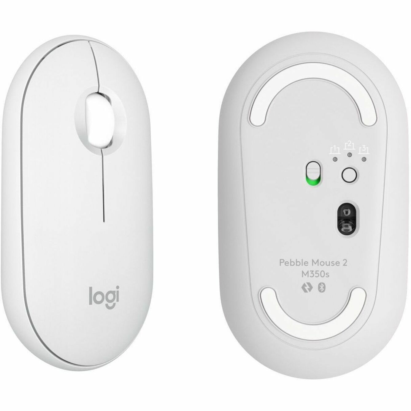 Logitech 920-012201 Pebble 2 Combo for Mac Wireless Keyboard and Mouse, Tonal White, Bluetooth, Slim, Quiet Keys