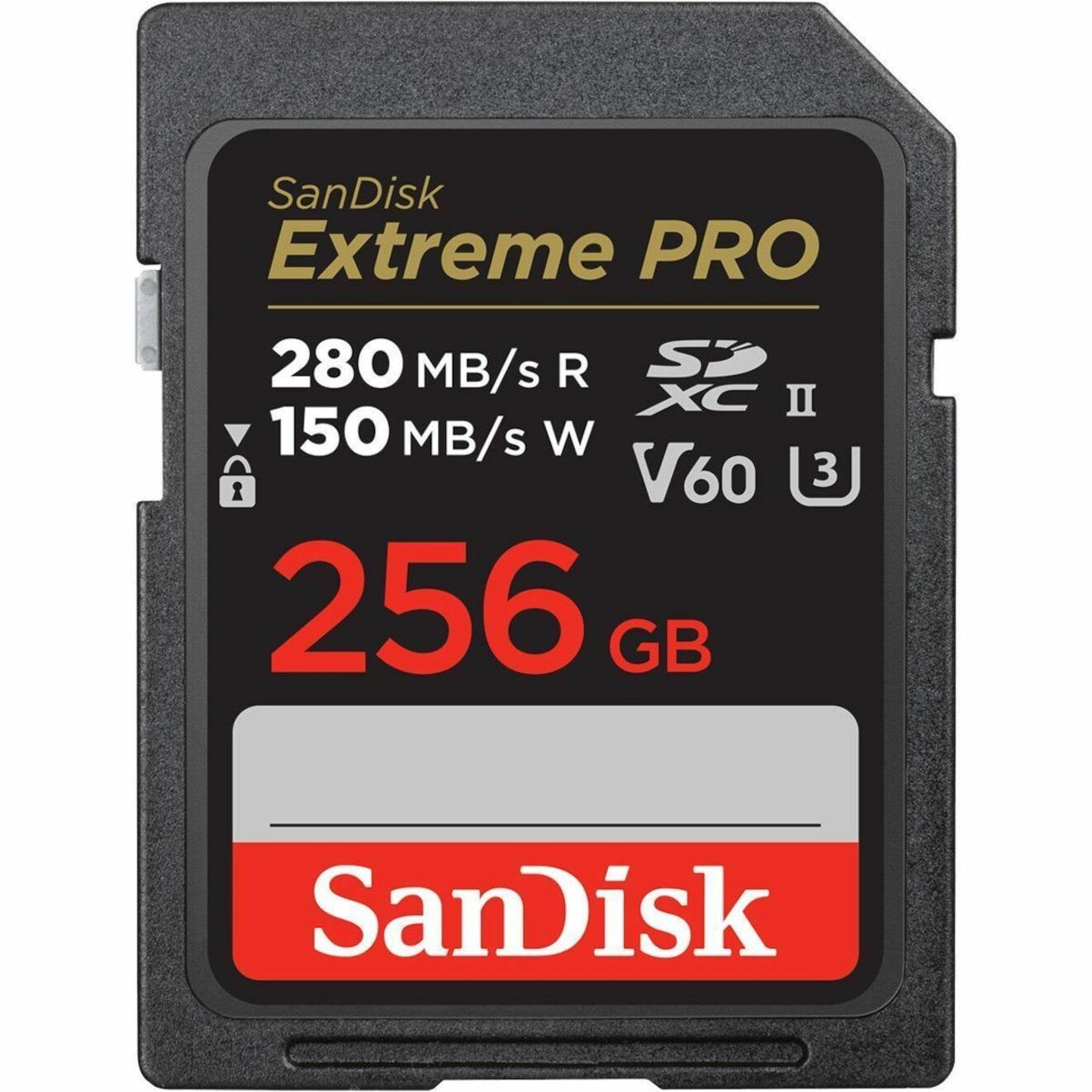 SanDisk SDSDXEP-256G-ANCIN Extreme PRO SDXC UHS-II Card, 256GB, V60, 280/150MB/s