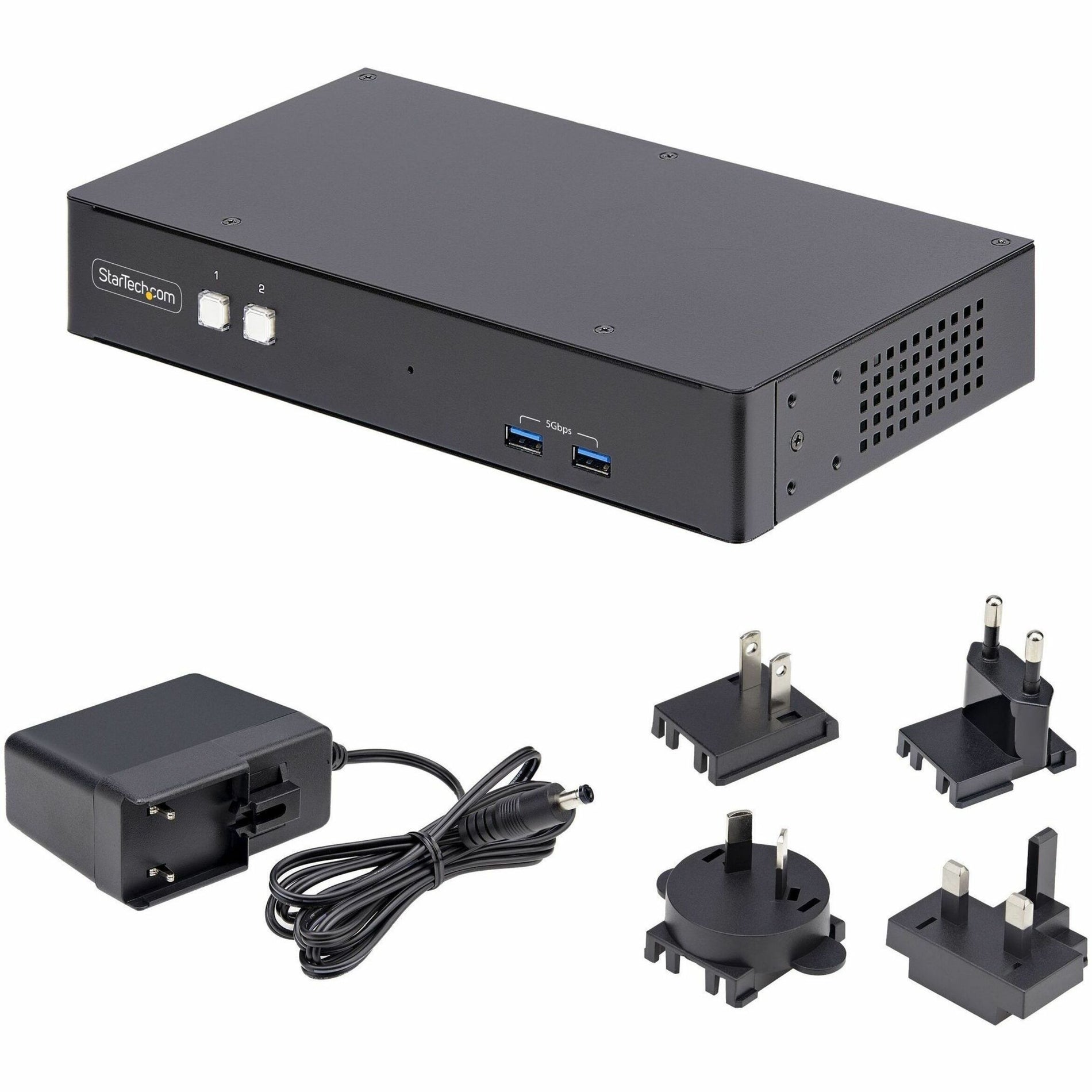 StarTech.com P2DD46A22-KVM-SWITCH KVM Switchbox, 4K DisplayPort USB 3.2