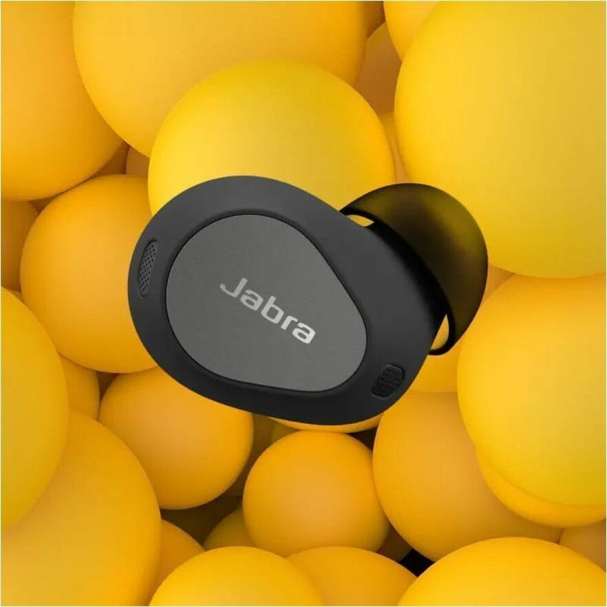 Jabra 100-99280904-99 Elite 10 Earset, True Wireless Earbuds with 2-Year Warranty, Gloss Black, IP57 Rated, MEMS Technology