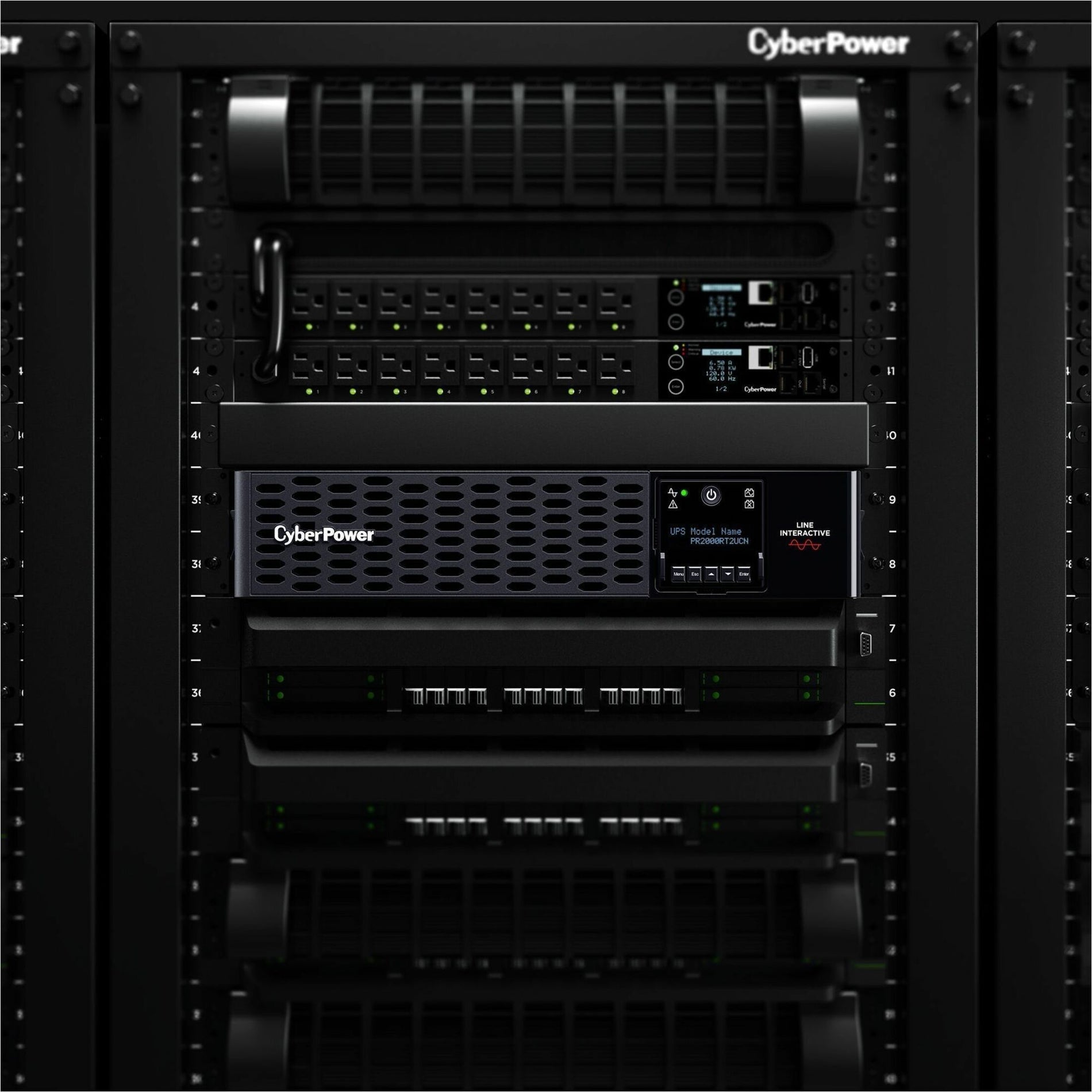 CyberPower Smart App Sinewave PR2000RT2UCN 2000VA Rack/Tower UPS