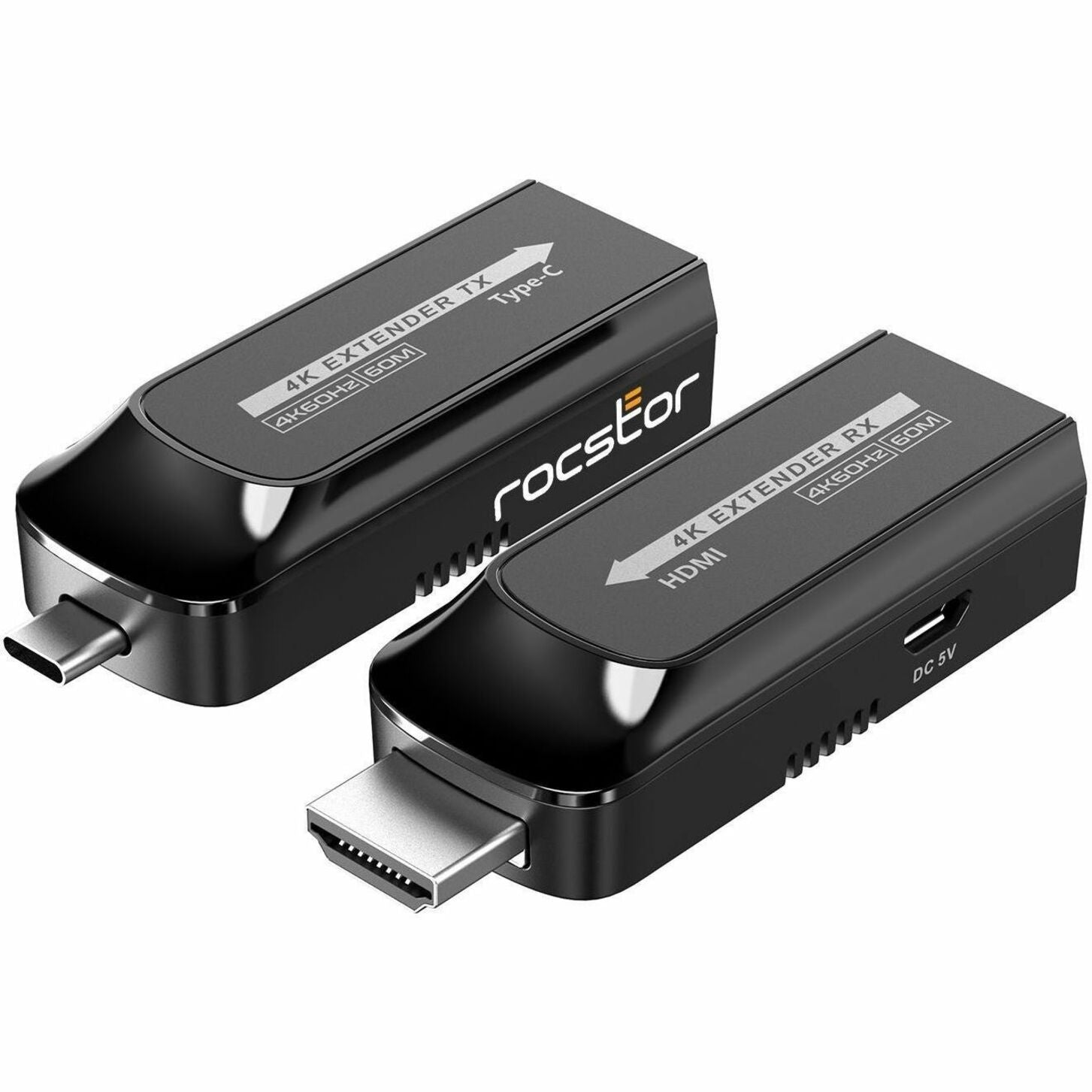 Rocstor Y10G007-B1 USB 3.1 Type-C to HDMI 2.0 Adapter, 4K Video Support, 2-Year Warranty