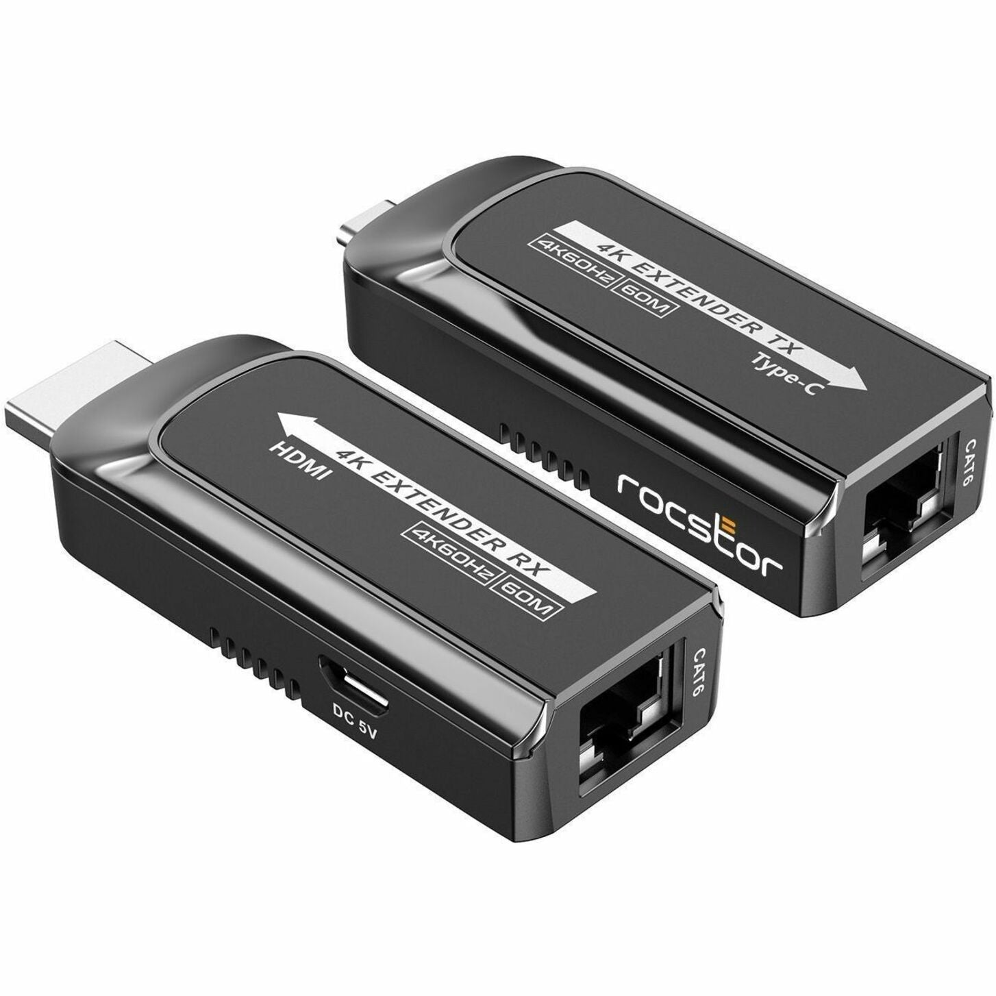 Rocstor Y10G007-B1 USB 3.1 Type-C to HDMI 2.0 Adapter, 4K Video Support, 2-Year Warranty