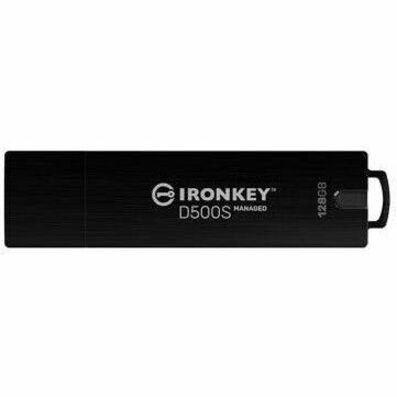 IronKey IKD500SM/128GB D500SM 128GB USB 3.2 (Gen 1) Type A Flash Drive, Rugged, Password Protection, Water Proof