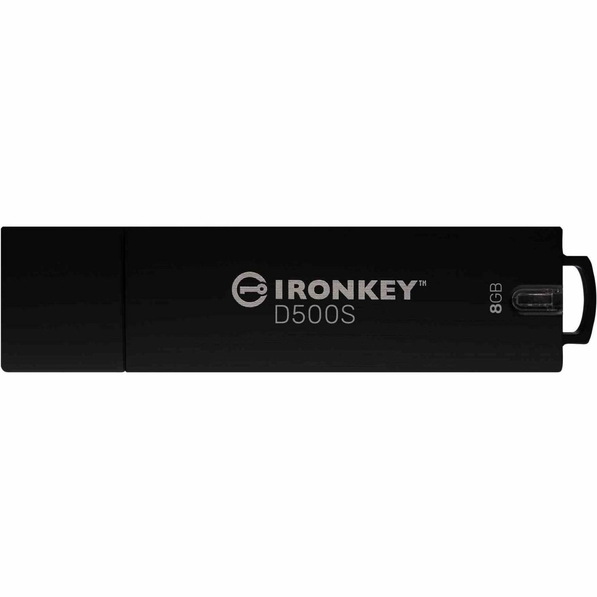 IronKey IKD500S/8GB D500S 8GB USB 3.2 (Gen 1) Type A Flash Drive, Waterproof, Rugged Casing